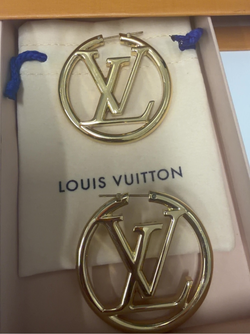 Louie Vuitton Hoop Earrings